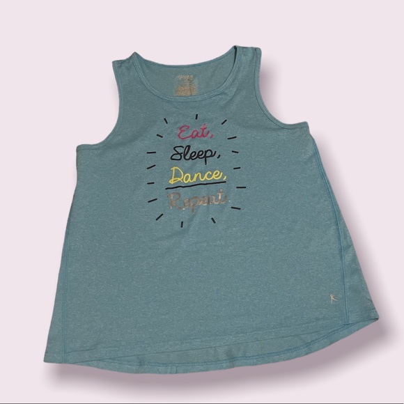 DANSKIN NOW BABY BLUE TANK TOP - Picture 1 of 3